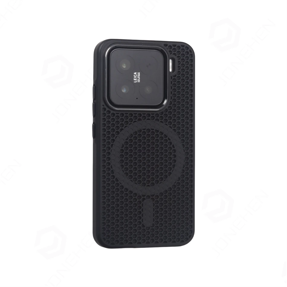 Solid Color Honeycomb Grid Mesh Cooling Non-Slip Silicone Armor Case