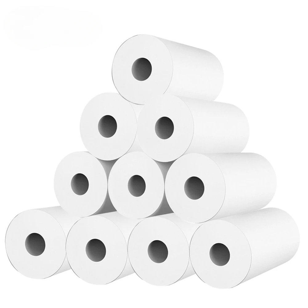 Camera Thermal Papers 10 Rolls Waterproof Printing Receipt Papers For Paperang Mini Pocket Photo Printer Cash Register Paper