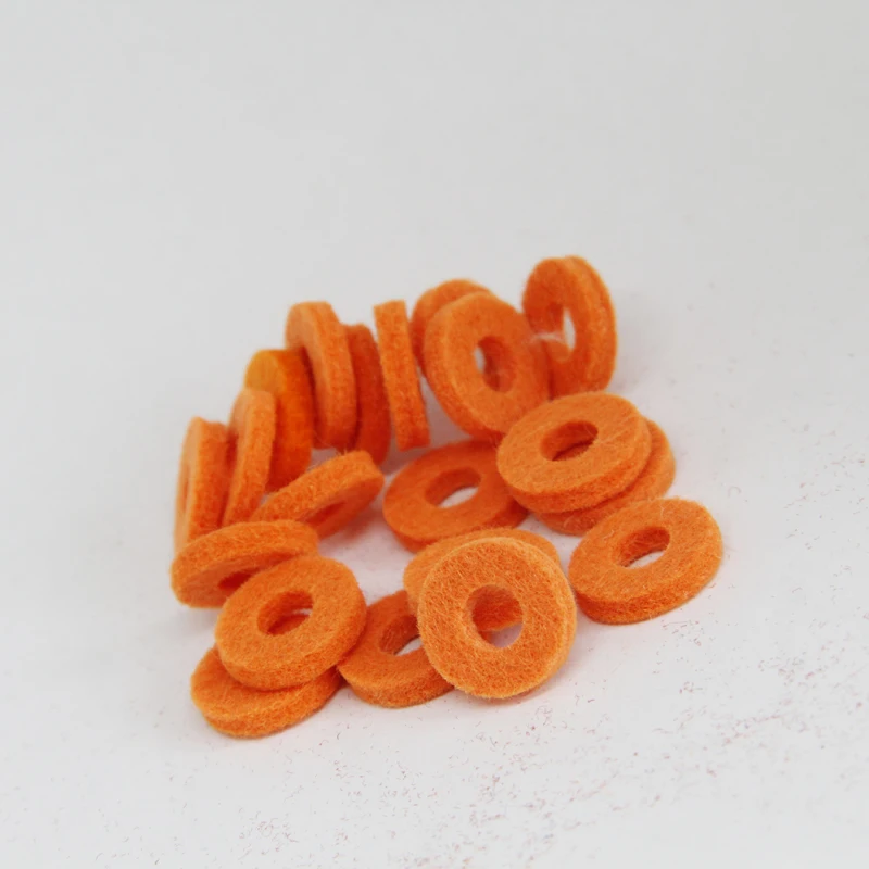 Cornet Trumpet Valve Felt Washers Pad Brass Instrument Parts Acc 50pcs