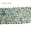 100%Natural Stone Faceted Mix Color Aquamarine Blue Round Gemstone Loose Beads For Jewelry Making DIY Bracelet Necklace 6/8/10MM 3