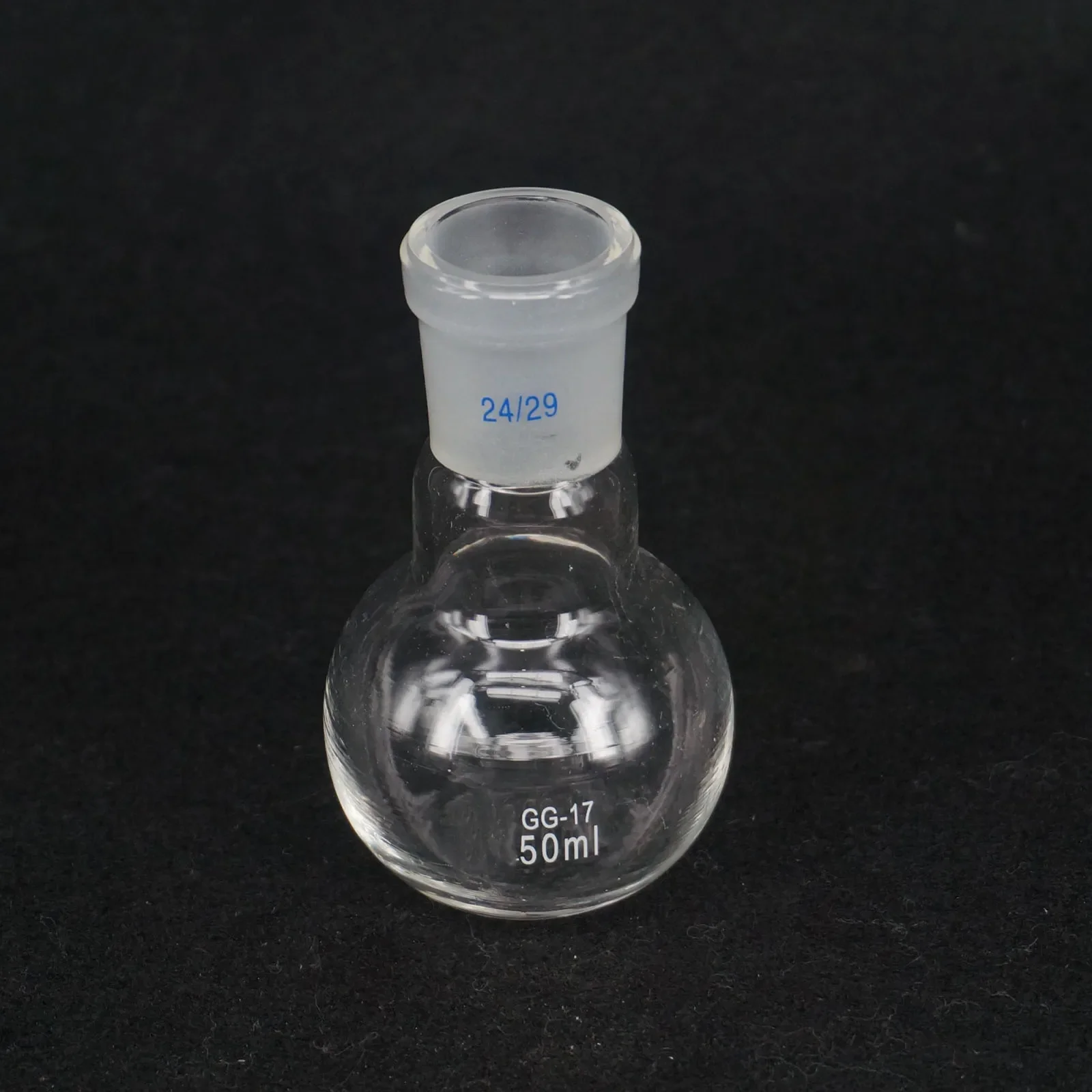 25ml 50ml Borosilicate Glass #14 #19 #24 Joint One Mouth Short Neck Flat Bottom Flask Boiling For Lab