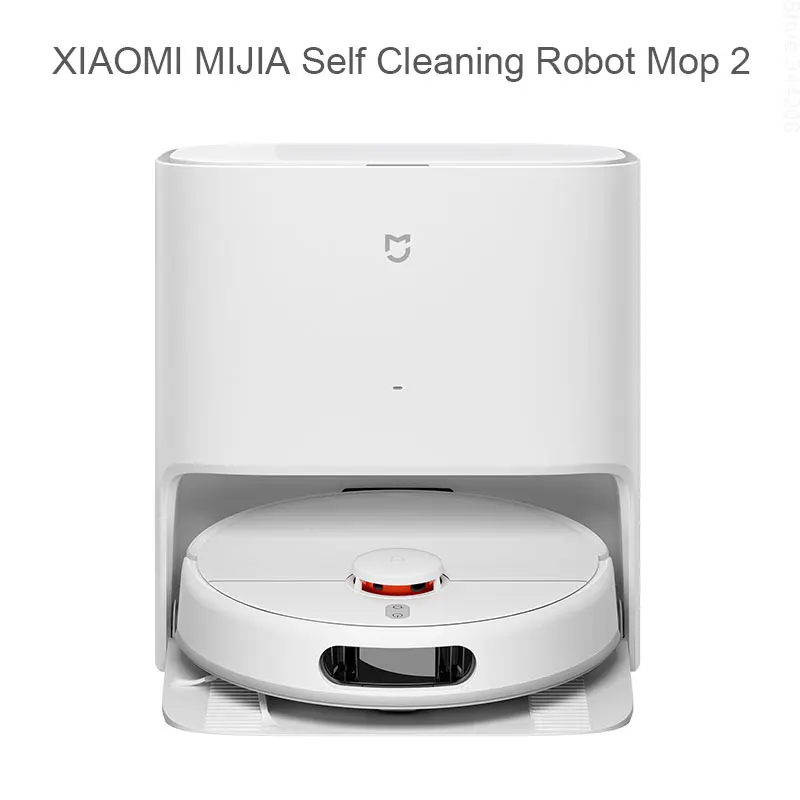 

2023 XIAOMI MIJIA Self Cleaning Robot Mop 2 Smart Home Sweeping High Speed Rotary Scrubbing 5000PA Cyclone Suction LDS Laser