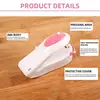 Mini Heat Bag Sealing Machine Package Sealer Bags Thermal Plastic Food Bag Closure Portable Sealer Food Packaging Heat Sealer 3
