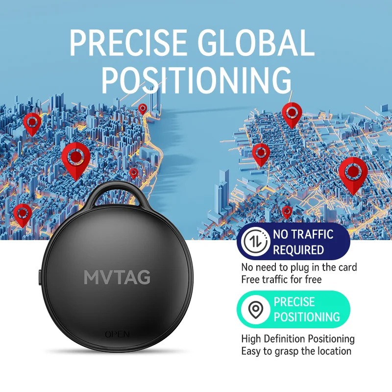 어린이, 노인 및 애완 동물용 방수 iTag GPS 추적기, 글로벌 포지셔닝, 분실 방지 파인더 장치, Apple Find My 앱으로 작동