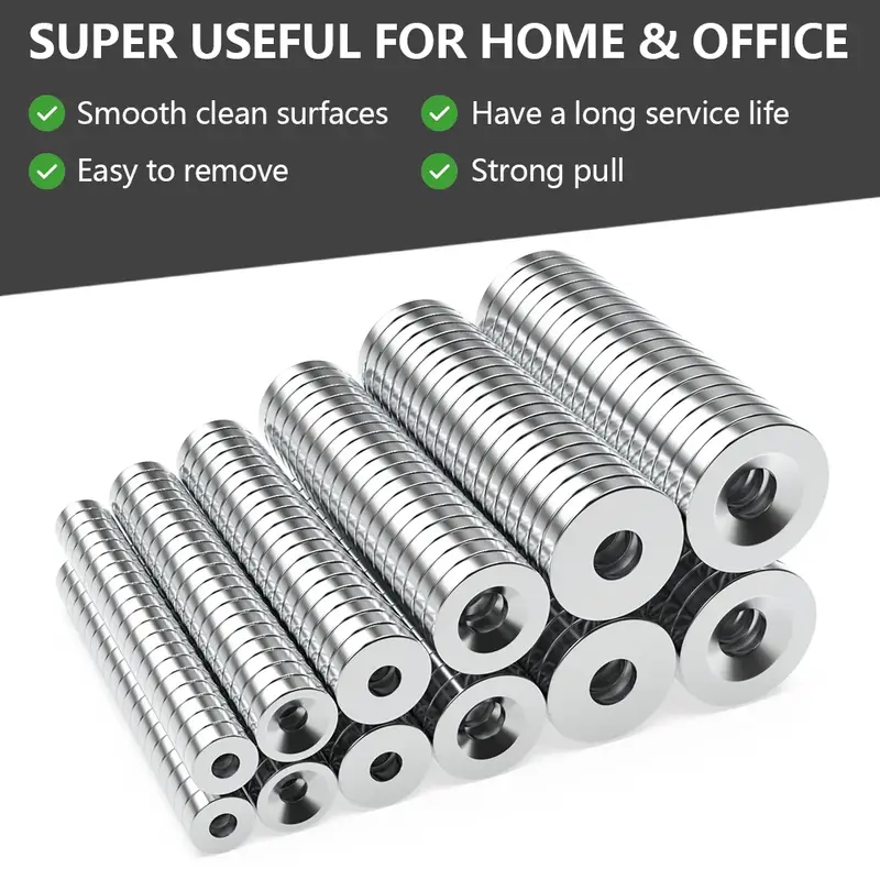 25x3-5mm N35 Super Strong Neodymium Magnet Round with holes NdfeB Powerful Permanent Magnetic imanes Refrigerator Magnets - Image 2