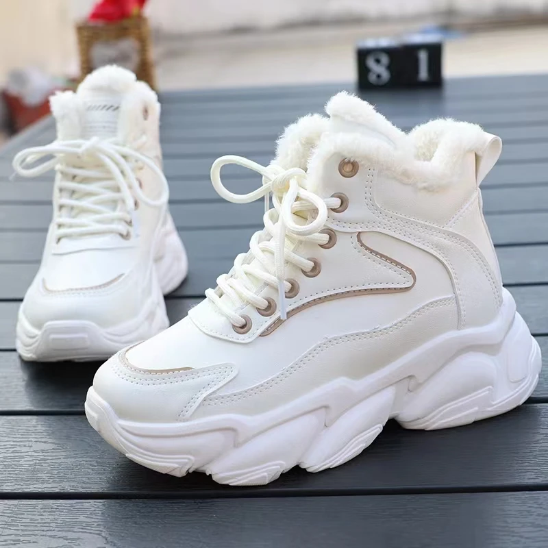 

Women Snow Boots Fur Lined Anti-Slip Winter Boots Warm Lined Trekking Shoes Outdoor Ankle Boots Fahsion winter womens shoes