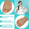 Pexmen 2/4Pcs Hammer Toe Straightener Hammertoe Corrector for Curled Crooked Bent and Claw Toes Lift Toe Tip Toe Cushion 6