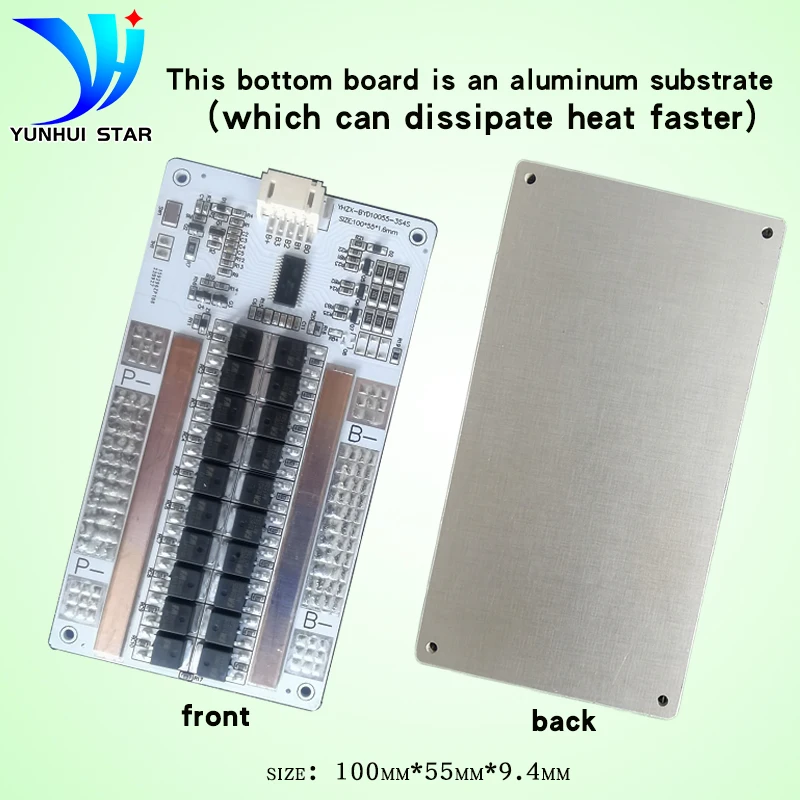 Yunhui Estrela 3s 12v Bms 60a Placa de Proteção da Bateria de Lítio com Função de Equilíbrio Automático Proteção contra Curto-circuito e Cabo Livre - Image 3
