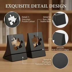Premium Grey Puzzle Box Stands Set - Elevate Your Puzzle Display Experience (Gray 2pcs)