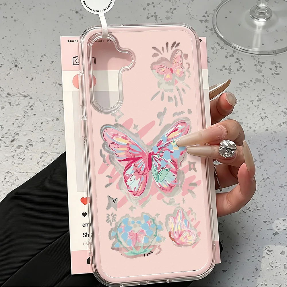 Elegant Black Butterfly Phone Case - Stylish Protective Cover