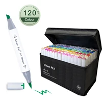 Alcohol Markers Set, 120Color, Dual Tip Chisel & Fine, Alcohol-Based Art Markers for Students, Ideal for Coloring & Illustration 1