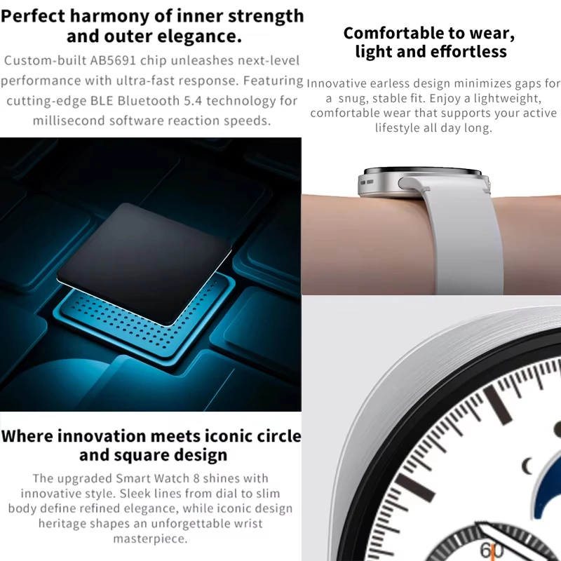 2026 New classic 8 Women SmartWatch GPS Track Sport Heart Rate Bluetooth Call IP68 Waterproof Men Smart watch For Women Men Gift 6