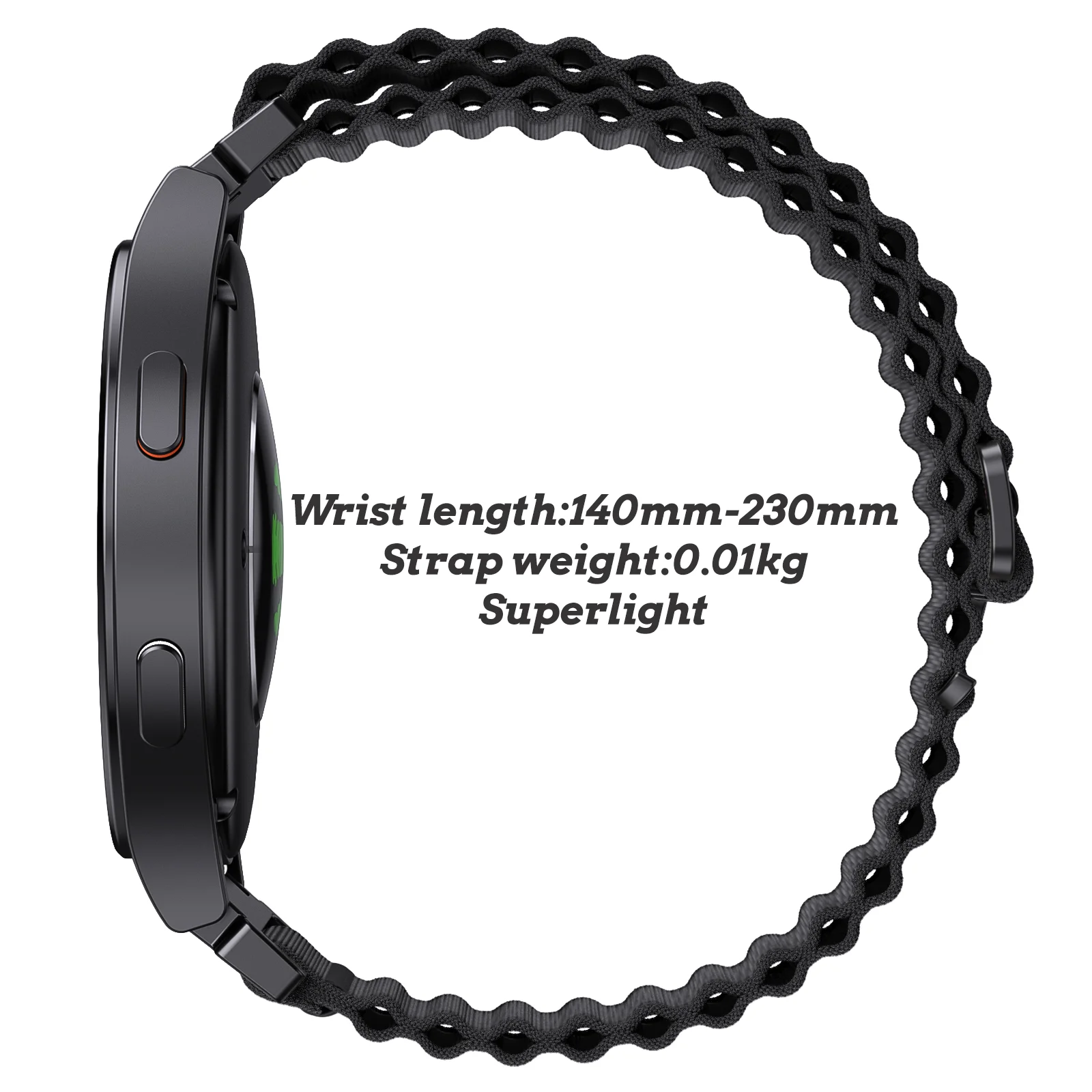 Universal Nylon Easy Fit Wristband, 20/22mm