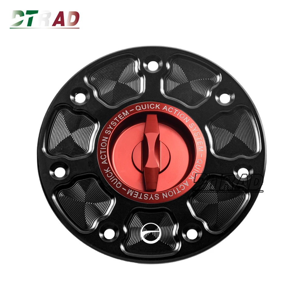 Motorcycle Quick Release Keyless Fuel Cap Front Gas Tank Cover For