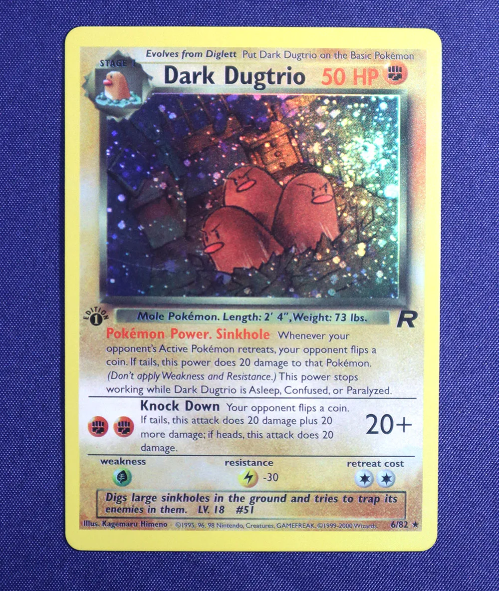 Pokémon Card 1st Edition Base Set Foil Flash Cards Dark Charizard Alakazam  Venusaur Mewtwo Classic Game Collect Ptcg Team Rocket - Game Collection  Cards - AliExpress
