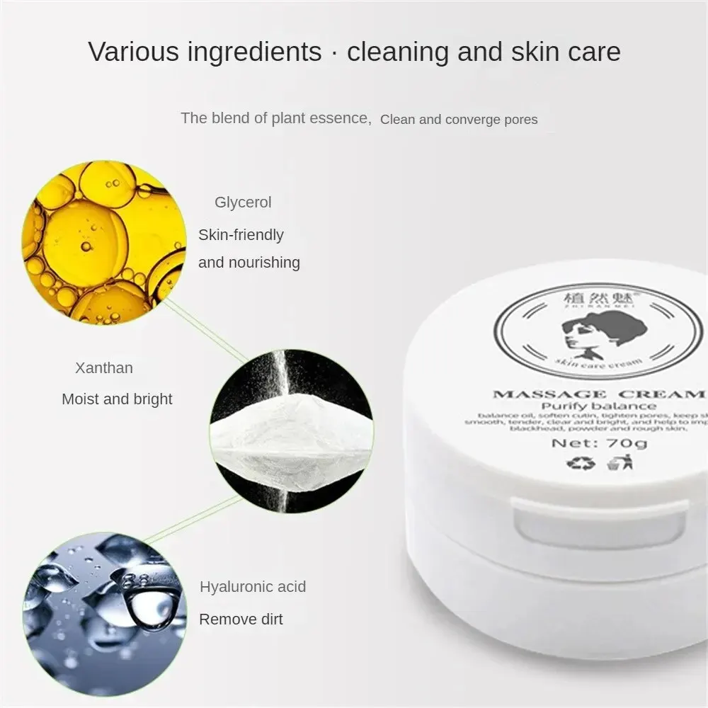 Moisturizing Facial Cream Remove Fine Line Balance Facial Massage Cream Mild Skin Care Slimming Face Shrinking Pore 70g