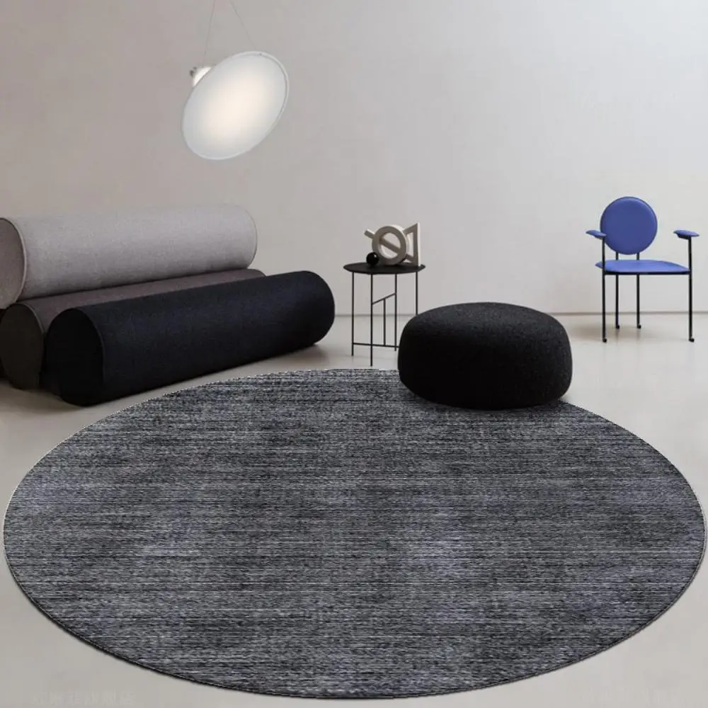 Alfombra redonda VIKAMA ligera de lujo para escritorio de oficina, antideslizante, para el hogar, mesa de comedor, estudio, área grande, decoración de dormitorio