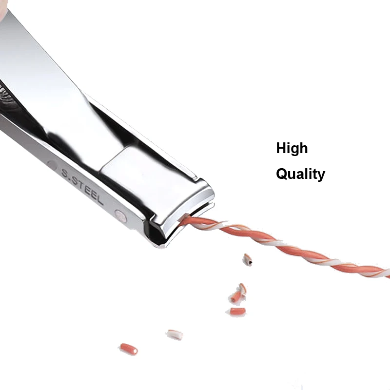 Nail Clippers Ultra Thin Collapsible Portable Travel Fingernail Keychain Scissors Cutter Stainless Steel Manicure Tools Kits