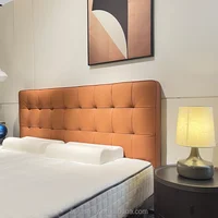 Meubles de chambre à coucher, ensemble de chambre à coucher moderne, Design moderne, lit Double de luxe, lit en cuir, hôtel, appartement 3