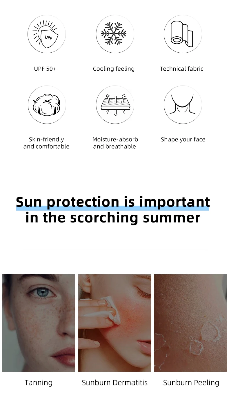 Description Picture 3 of itemWEST BIKING Summer Cooling Cycling Caps Moisture Wicking MTB Motorcycle Helmet Breathable Balaclava Anti-UV Full Face Mask