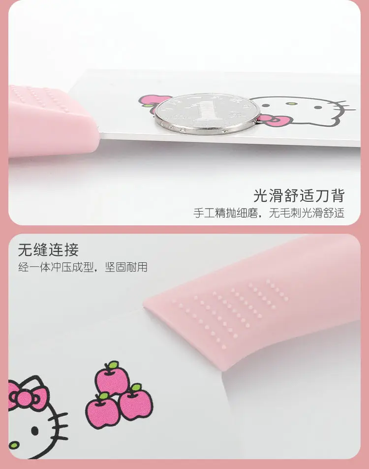 Hello Kitty – Couteau De Cuisine En Acier Inoxydable Pour Bébé, Ensemble  Complet De Couteaux À Fruits - Animation Dérivés/produits Périphériques -  AliExpress