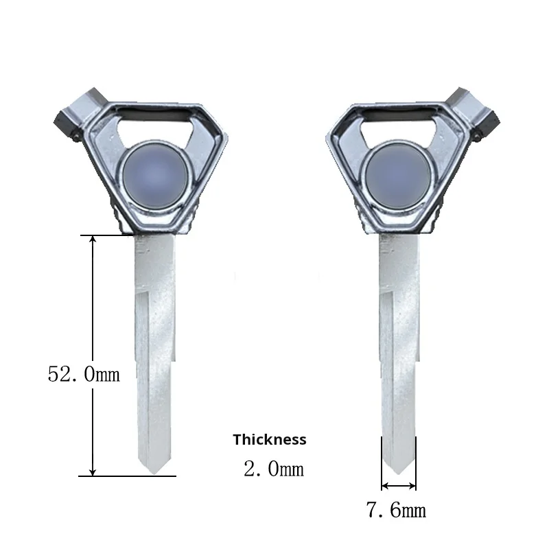 Yamaha motorcycle key suitable for Yamaha Qiaoge Xinfuxi AS125 Xunying Saiying motorcycle key embryo (including magnet)