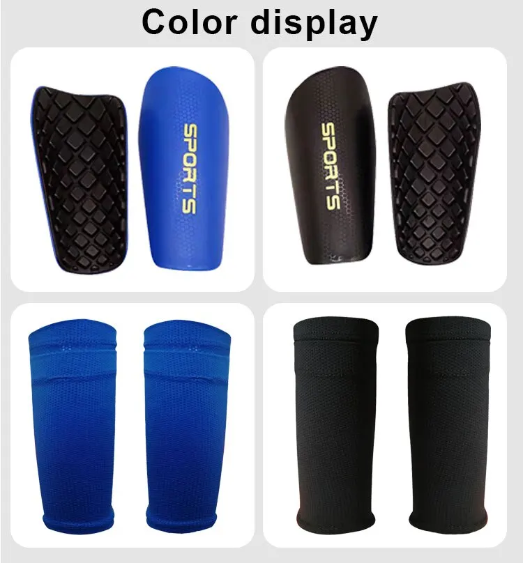 Soccer Shin Guards Shin Guard Pads Soccer Shin Guards Youth Adult Incl Shin Pads and Guard Sleeves EVA Cushion Protection Reduce Shocks and Injuries 1 Pair