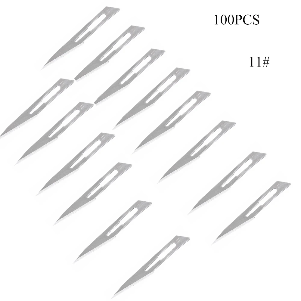 

100 Pcs Surgical Scalpel Blades Dental Medical Instruments 11# Size