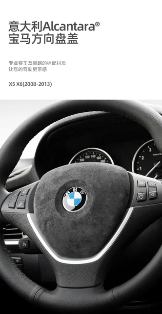 Alcantara Warp Car Steering Wheel Cover for BMW E60 E70 E71 X5 X6 G20 G22  G07 i4 G29 X3 F30 F31 F35 F34 Sticker 38cm Accessories - AliExpress