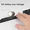 DC12V/24V Led Cabinet Light Spotlight for Jewelry Display Showcase Counter Lamp Mini Magnetic Track Lighting Surface Mounted 4