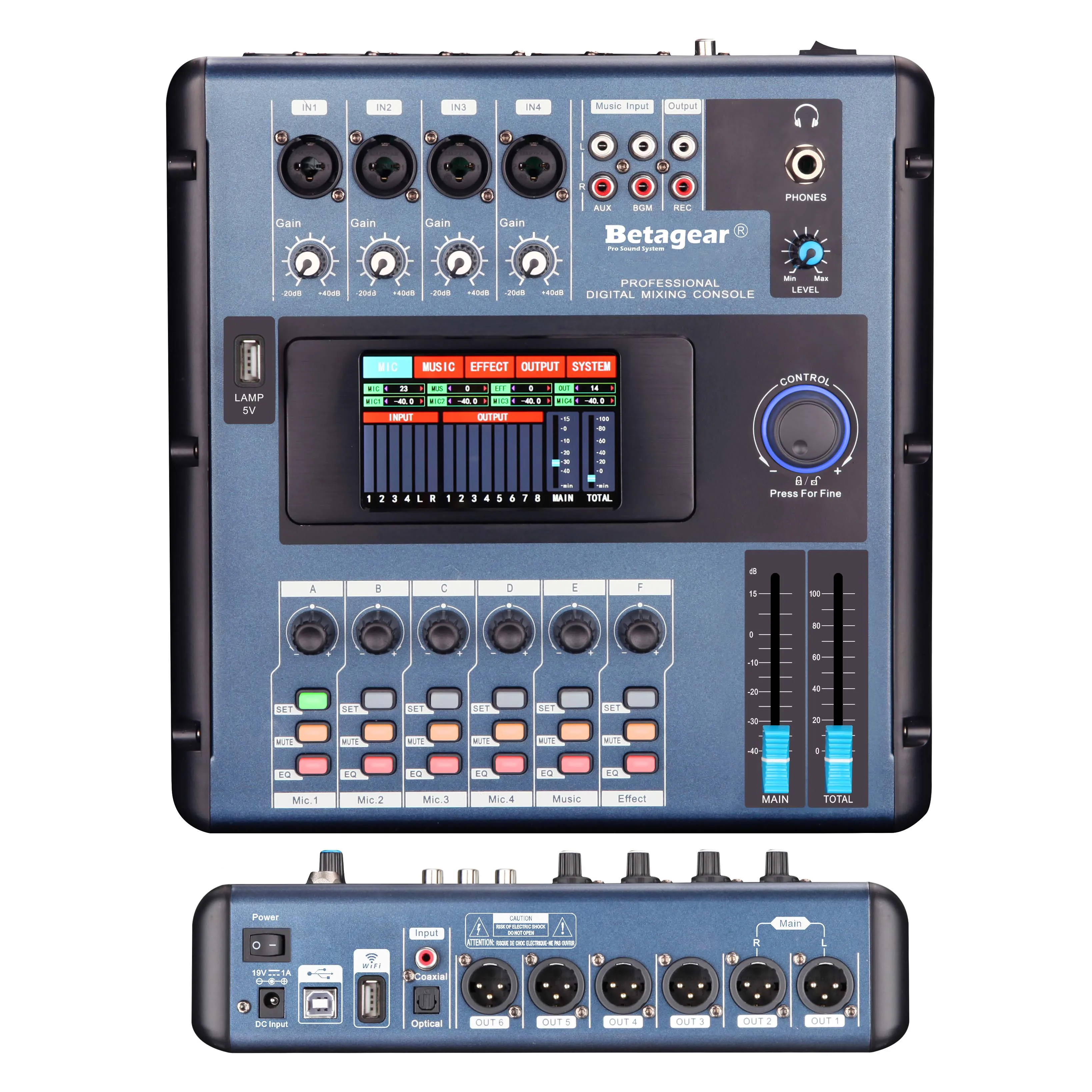 LCZ AUDIO Screen-Touch M2006 Digital Mixer Console Mixer Audio Professional MIxing Consoles Mini Sound Equipos De Musica