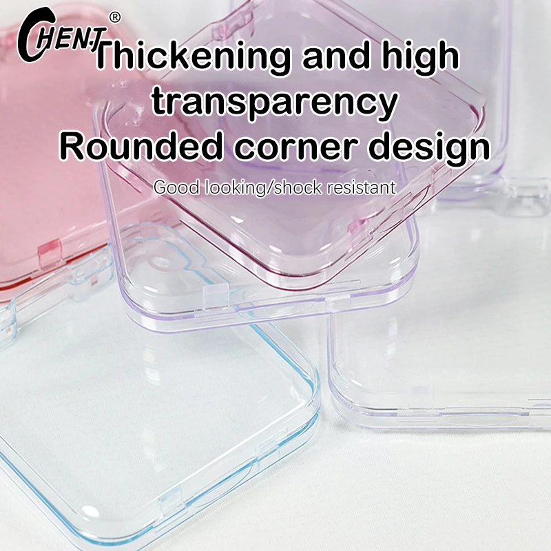 Fake Nails Transparent Flip Cover Organizer Display Box Dustproof Exquisite False Nails Display Case Anti Oxidation Packing Box