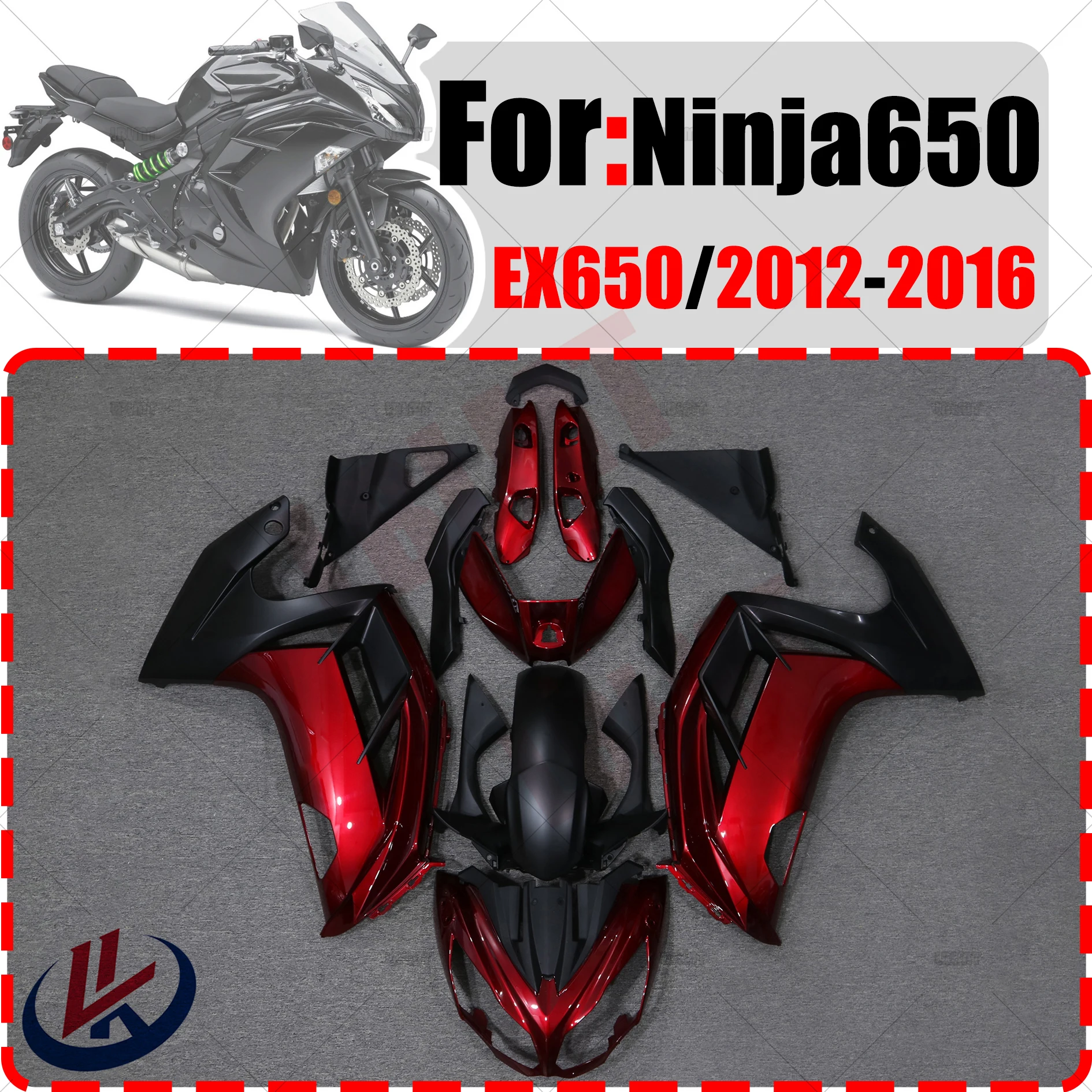 

Motorcycle ABS Injection Bodywork Fairing Kit For KAWASAKI EX650 Ninja650 2012 - 2016 Motorcycle Shell Fairing Spoiler Bodywork