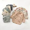 Baby's Soft Waterproof Bib Kid Long Sleeves Adjustable Feeding Cloth Little Boy Girl Painting Smock Child Meal Eating Apron 1