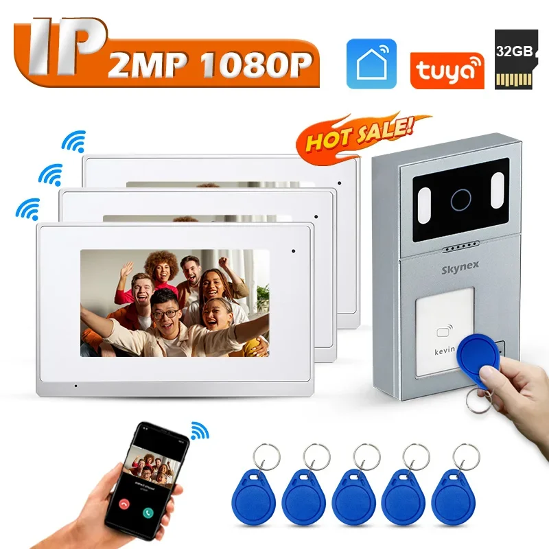 

High-end HD Camera Night Vision Wifi Tuya Smart Life Video Door Entry System