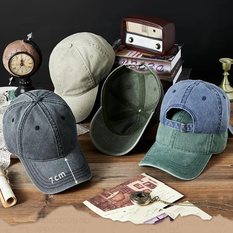 

High Quality 100% Cotton Denim Baseball Caps Washed Old Vintage Soft Hat Retro Batik Movie Fans Activities Unisex Adult Caps
