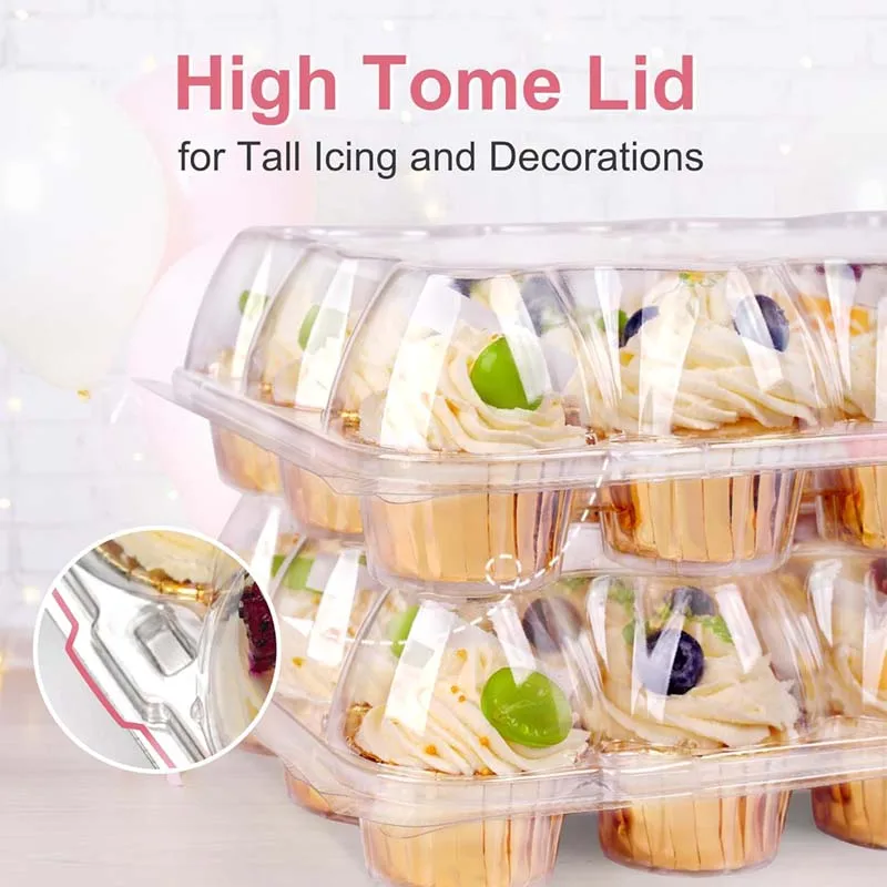 12-gaats mini cupcake dozen muffin cupcake muffin container box voor bruiloft verjaardag dessert bakken decoraties - Image 7