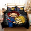 3D Printed Horror Movie Chucky Bedding Set Pillowcase Duvet Cover Double Twin Full Queen King Adult Kids Bedclothes Quilt Cover 5
