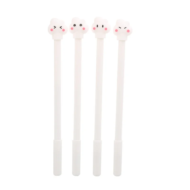 12/60 Pcs Cute Cloud Gel Pens Cartoon Learning Stationery Creative Fresh Office Signature Pen Kawaii School Supplies