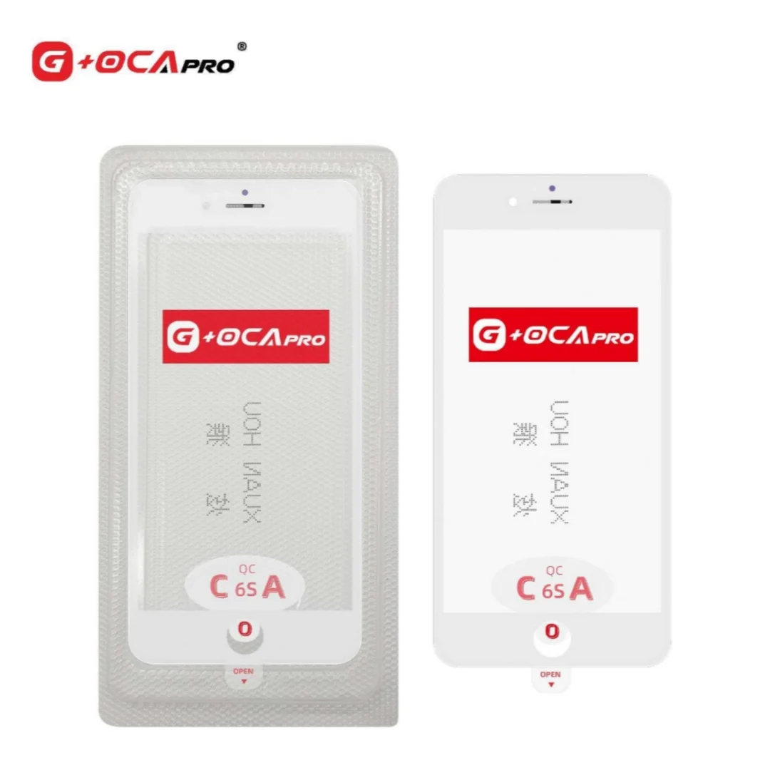 5pcs G+OCA PRO Top Cold Press 3 in 1 LCD Front Screen Glass With Frame OCA Glue + Ear Speak Mesh For 8 7 6 6s plus