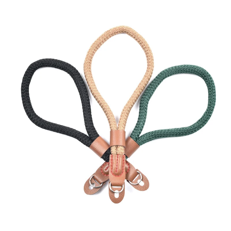 카메라 스트랩 손목 밴드 홀 코튼 24cm 고품질 카메라 핸드 손목 스트랩 블랙 (라이카 디지털 SLR 카메라 M8 M9 후지필름 X20 X 용)