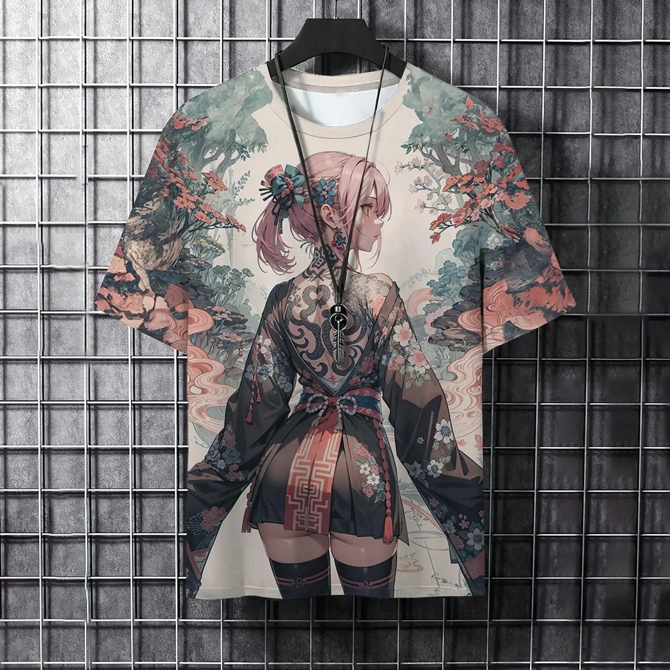 3D Printed T Shirts Summer Men Fashion Cool Samurai Tattoo Graphic T Shirts Trend Casual Harajuku Streetwear 3D Printed Hip Hop O-neck Tees Tops