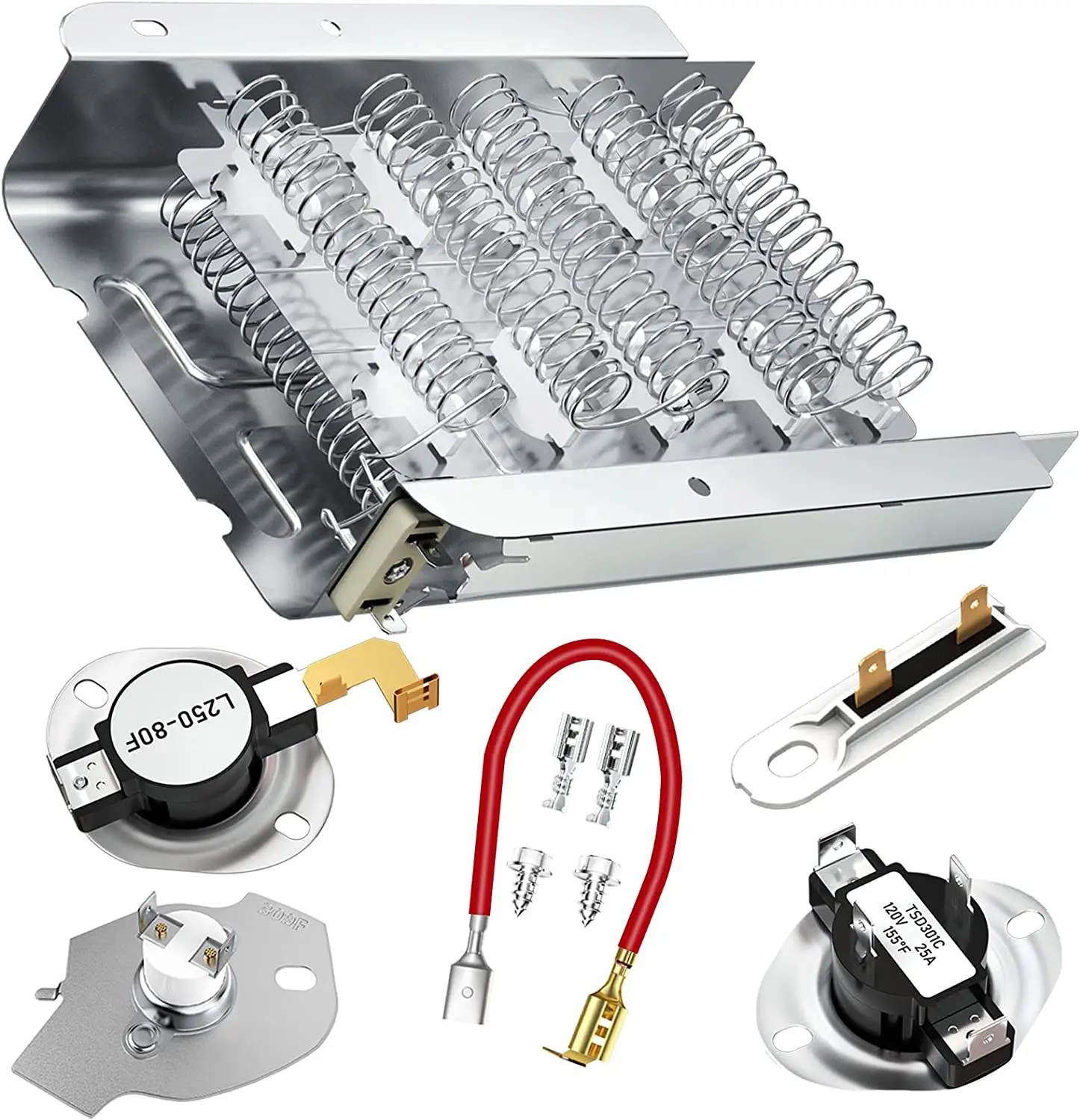 

279838 Dryer Heating Element compatible with Whirlpool Kenmore Maytag Dryer Heating Element Parts Replace AP3094254 8565582