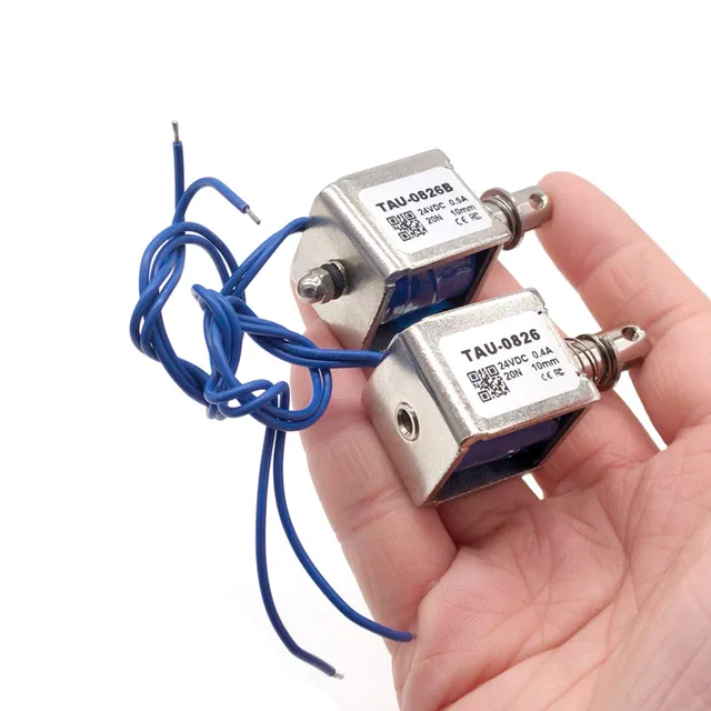 DC12V 2A Push Pull Type Open Frame Solenoid Electromagnet Reset