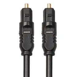 Premium Optical Fiber Audio Cable with Gold - Plated Connectors - Various Lengths Available (3m)