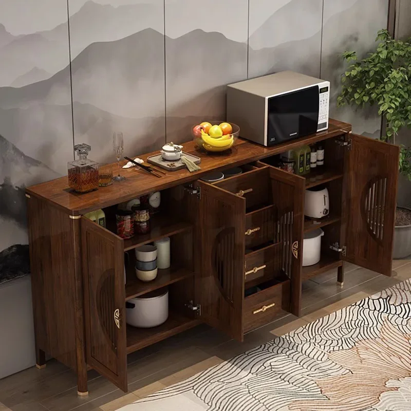 Kitchen Storage & Organization Sideboard Multifunction Home Furniture Luxury Multifunctional Aesthetic Room et Cabinet Wheel