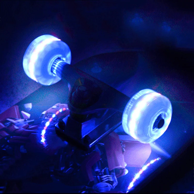 Roller Skating Wheels 54mm Durable PU Skateboard Glow Wheels High Elasticity