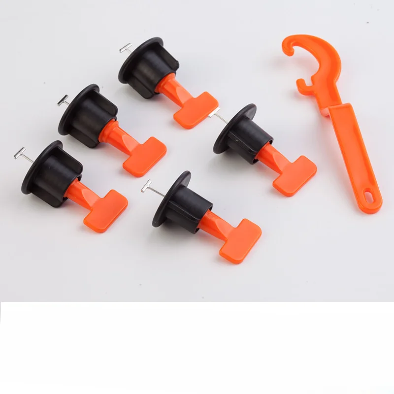 

50Pcs Reusable Tile Leveling System Wall Floor Tile Leveler Spacers with Wrench Tile Laying Anti Lippage Construction Tools