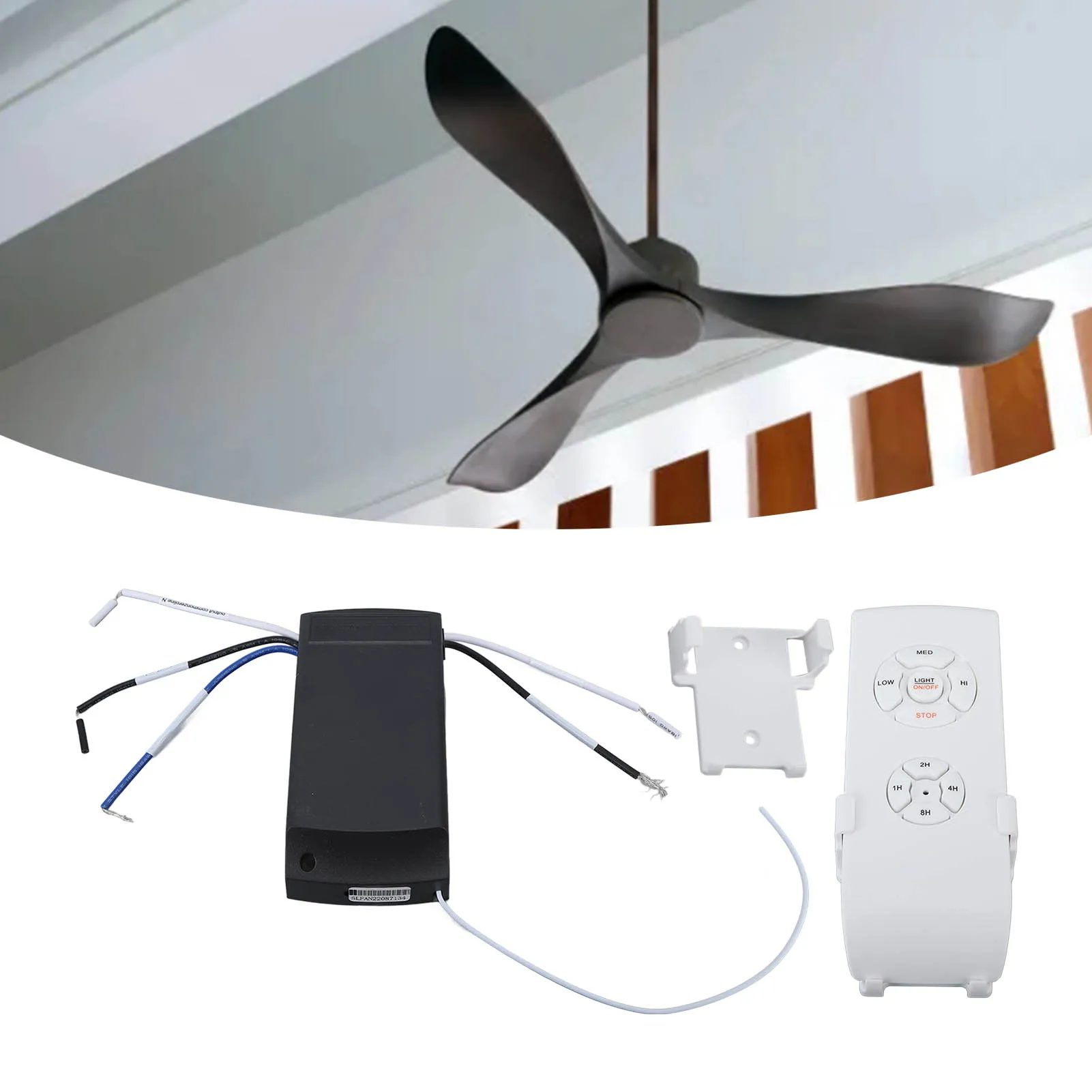 Universal Ceiling Fan Light Remote Control Kit for Home - Long-Range Control, 85-240V