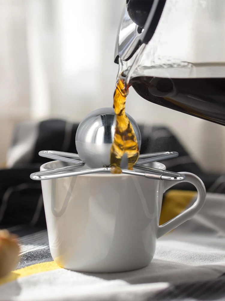 Frozen Ball Espresso Coffee Reusable Cooling Tool Stainless Steel Ice Balls Cooling Flavor Enhancer Gadgets